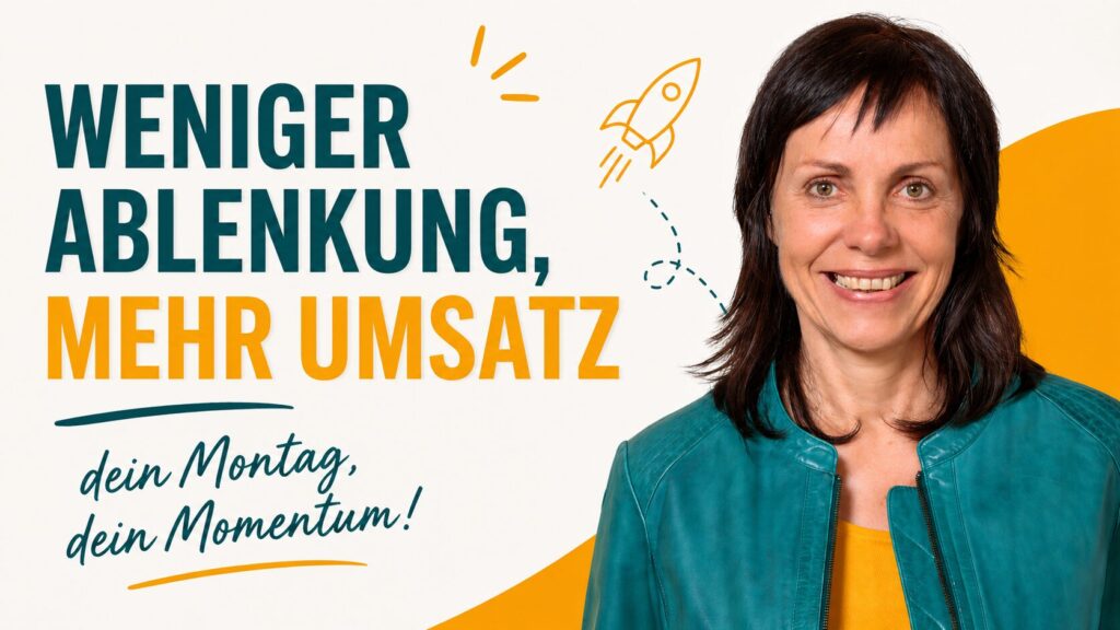 Christina Bodendieck auf dem Cover Montags power mehr Fokus mehr Kunden