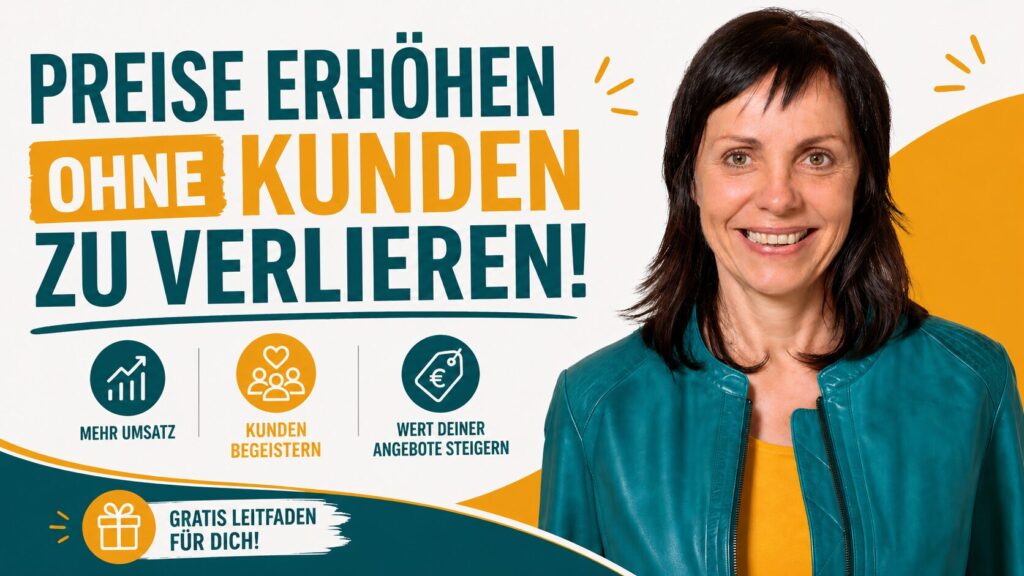 Christina Bodendieck auf dem Cover zum Thema: Preise erhöhen ohne Kunden zu verlieren